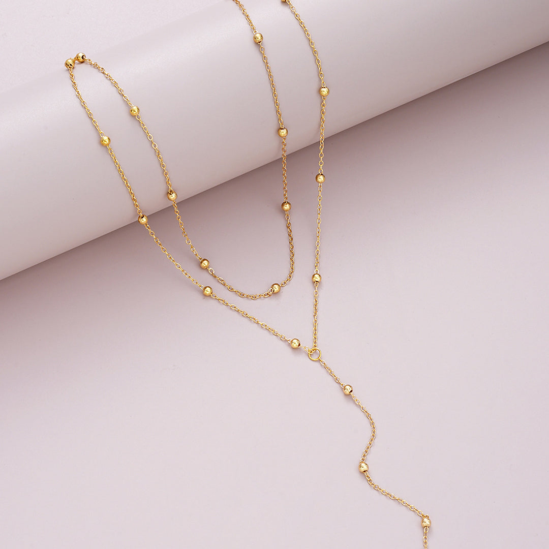 Multi-Layered Lariat Necklace Kalsten