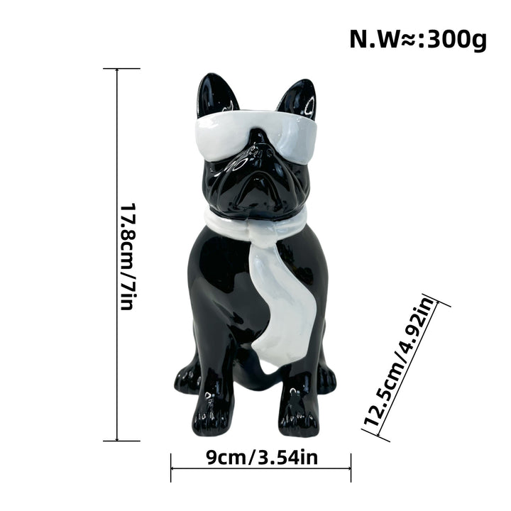Colorful Bulldog Decoration Figure made of Resin Kalsten