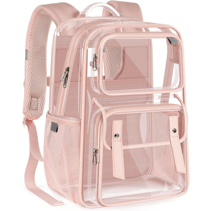 Unisex transparent backpack with multiple compartments and breathable design Kalsten