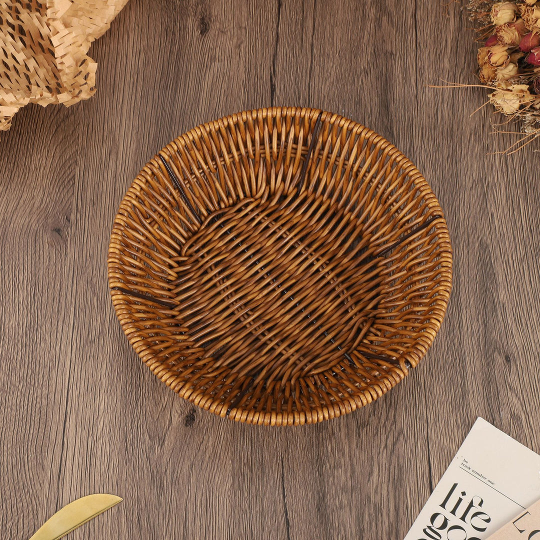 Decorative Wicker Storage Bowl Kalsten