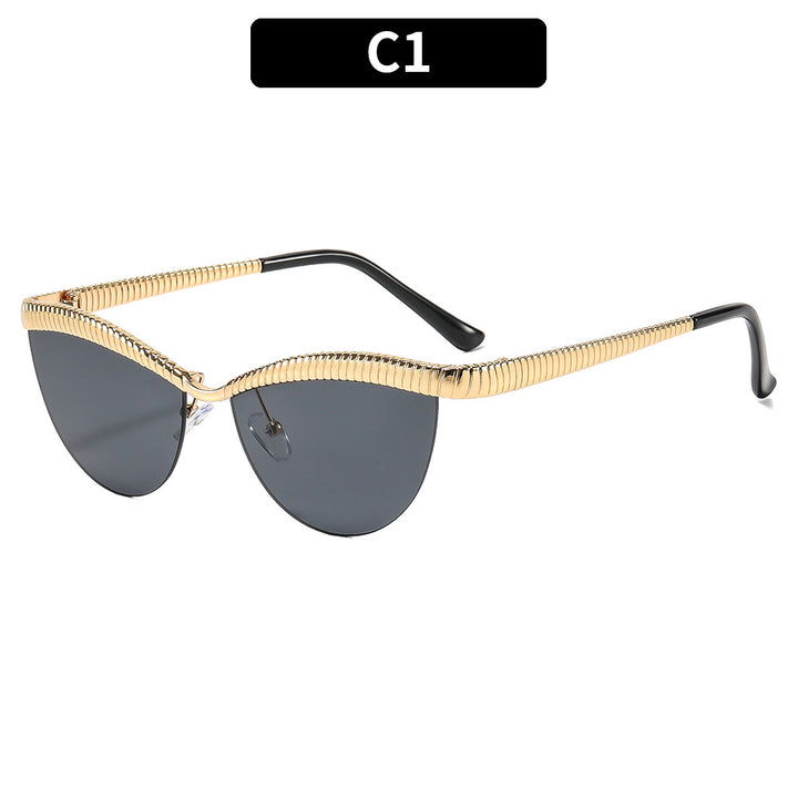 Stylish Geometric Cat-Eye Sunglasses
