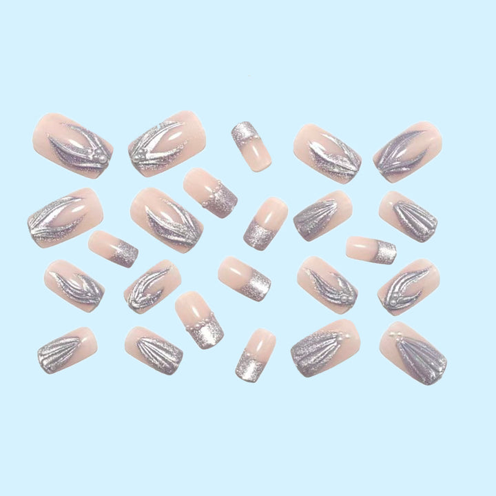 Luxury Aquamarine Design Press-On Nails Kalsten