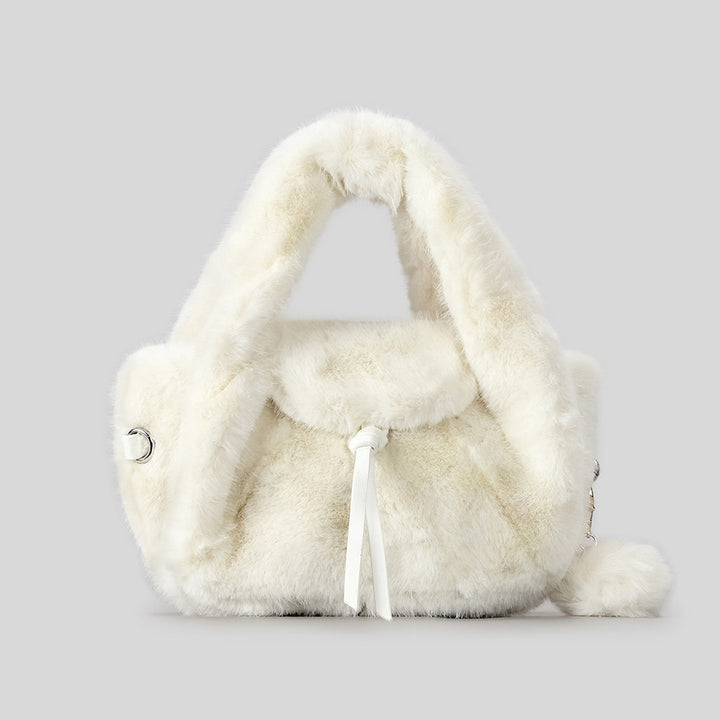 Luxurious Faux Fur Handheld Bag