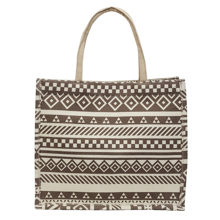Decorative Elephant Print Shopping Bag