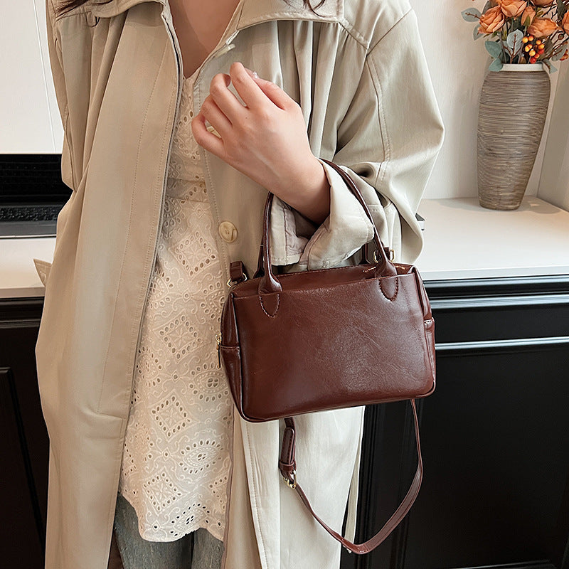 Luxurious Structured Leather Handbag Kalsten