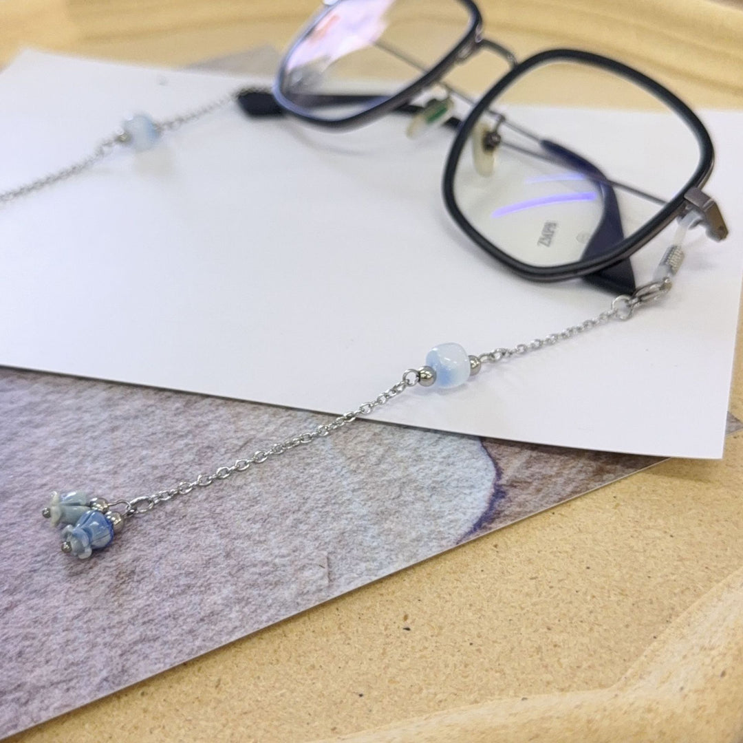 Delicate Bead-Embellished Eyewear Chain Kalsten