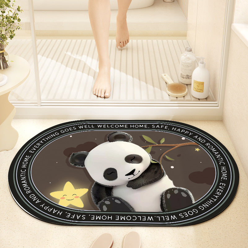 Whimsical Cabbage-Themed Welcome Mat Kalsten
