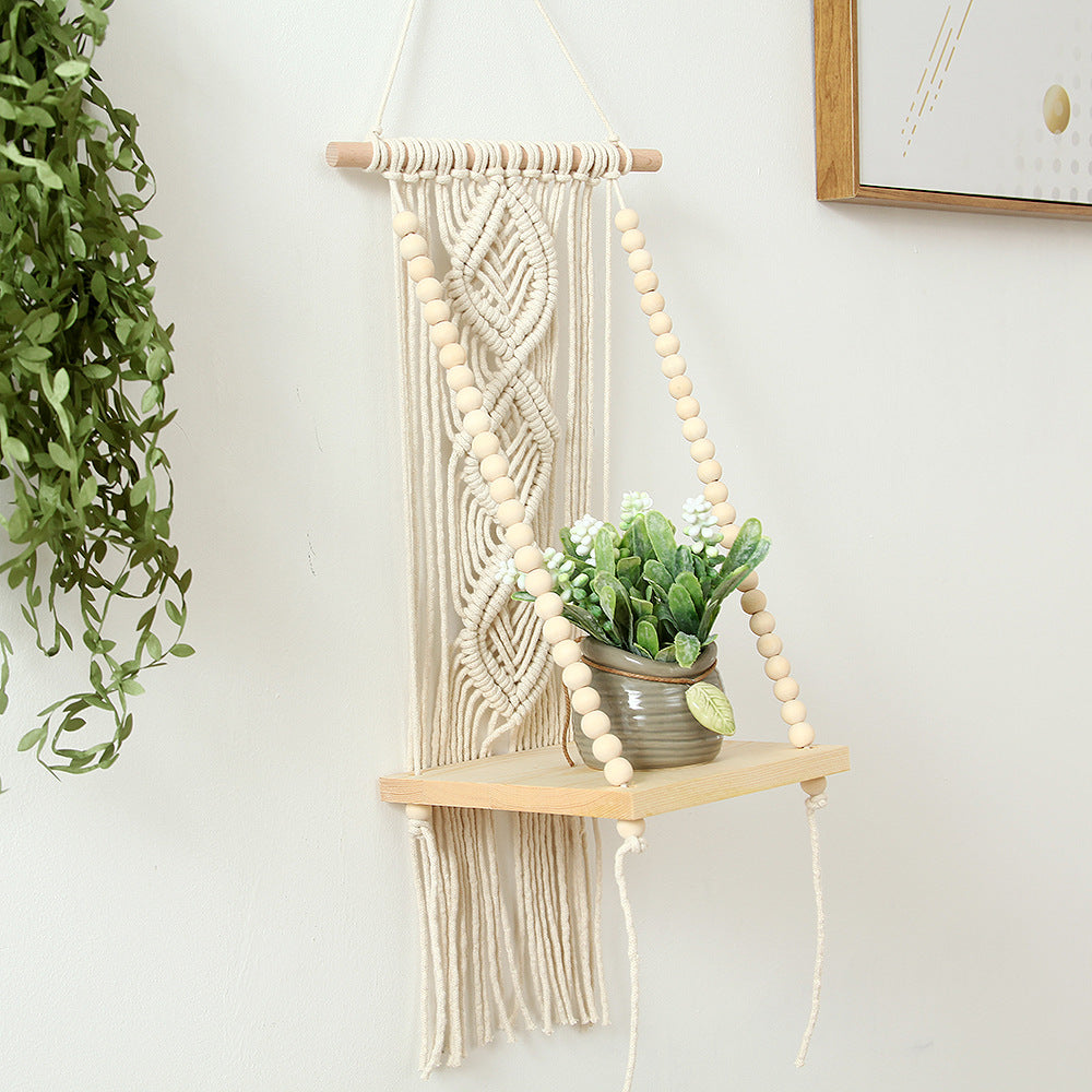 Decorative Macramé Swing Shelf Kalsten