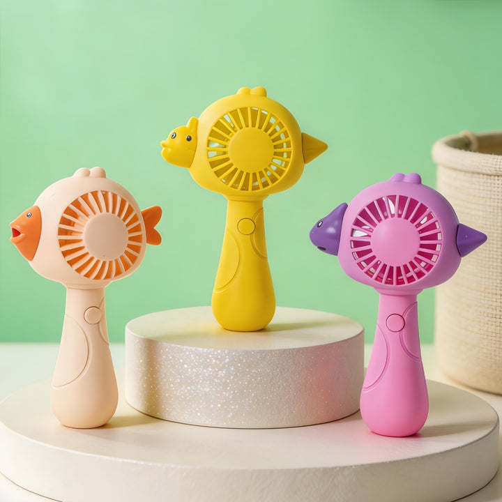 Women Portable Handheld Fan with Animal Pattern Kalsten