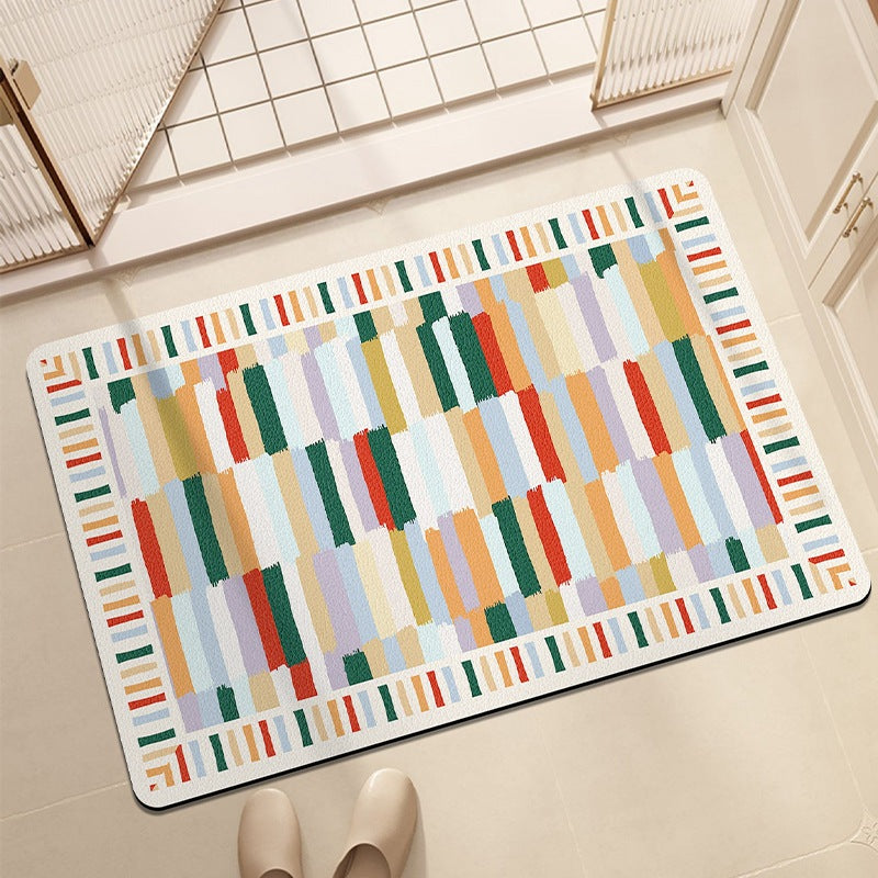 Artistic Patterned Bath Mat