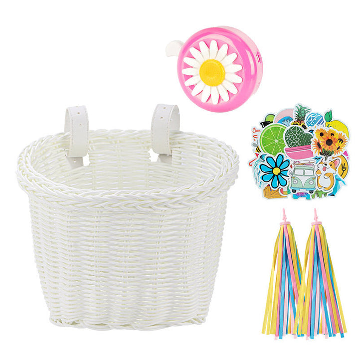 Decorative Woven Bicycle Storage Basket Kalsten