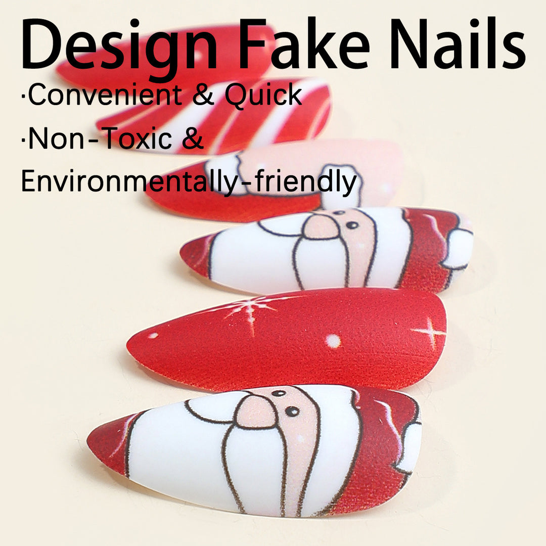Art nail set with festive Christmas design Kalsten