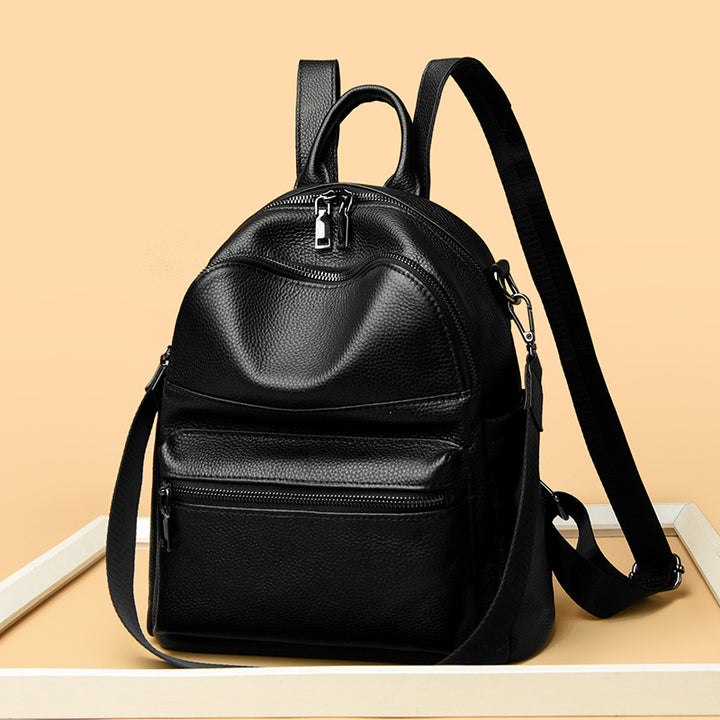 Premium Leather Multi-Pocket Backpack Kalsten