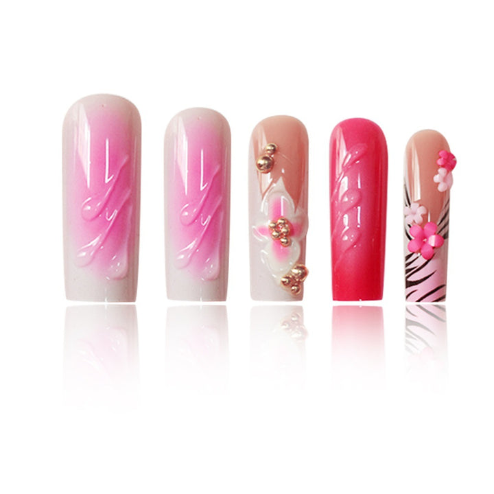Floral 3D Nail Art Extensions Kalsten