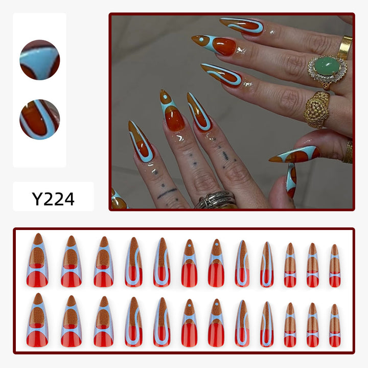 Artificial Nails in Modern, Geometric Design Kalsten