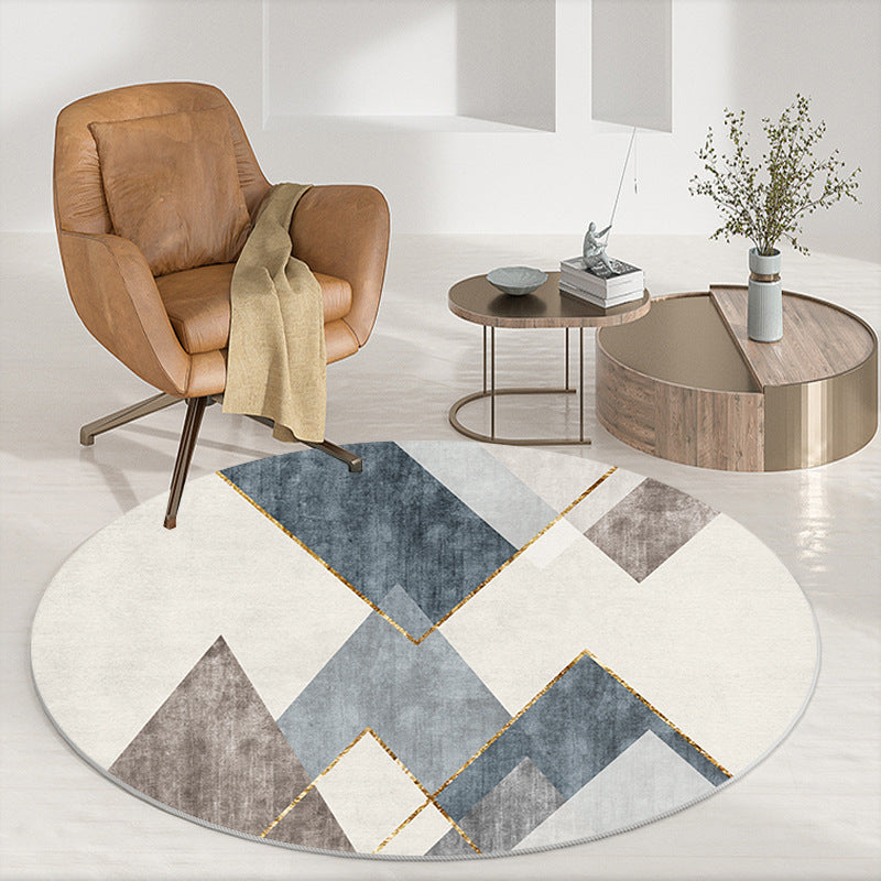 Abstract Patterned Round Area Rug Kalsten