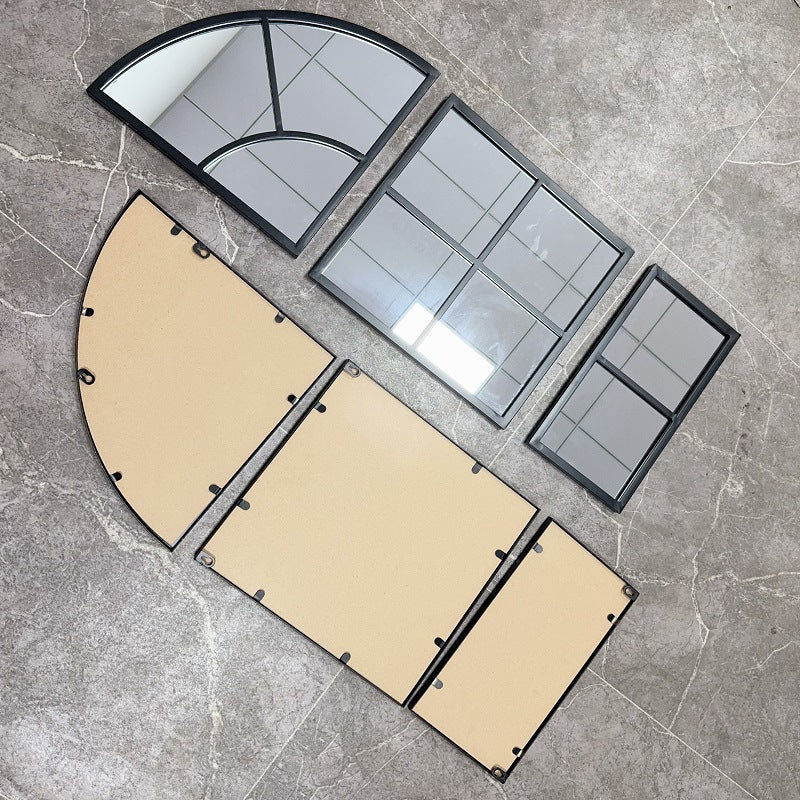 Arched Window Pane Wall Mirror Kalsten