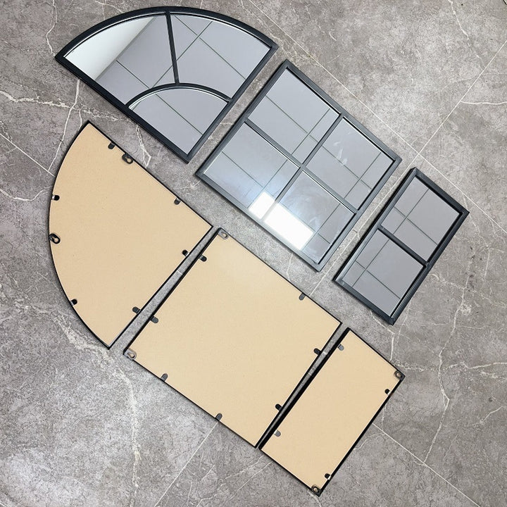 Arched Window Pane Wall Mirror Kalsten