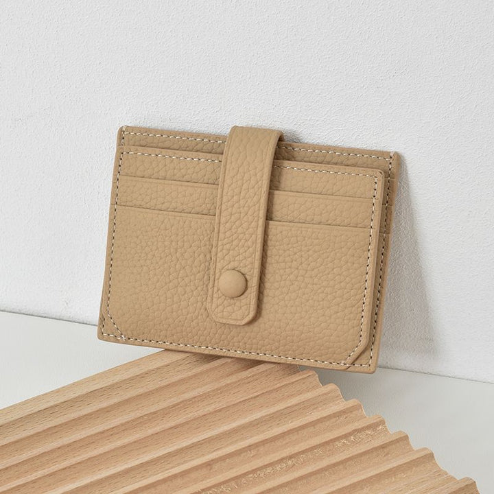 Premium Leather Snap Closure Cardholder Kalsten