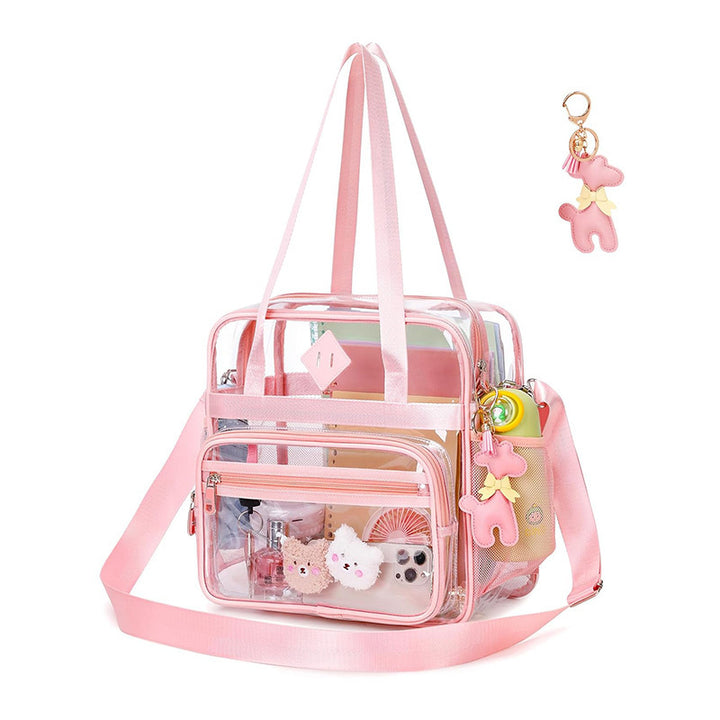 Transparent Tote Bag with Additional Compartments Kalsten