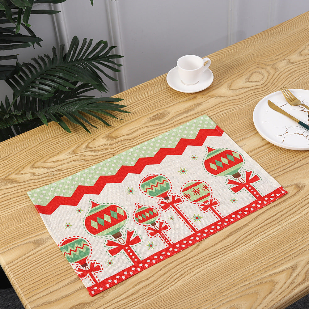 Christmas place mats with festive Santa motif Kalsten