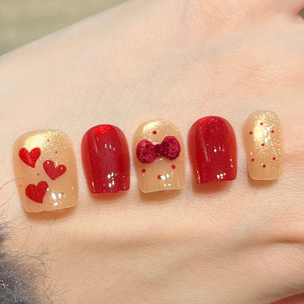 Festively Themed Press-On Nail Art Set Kalsten