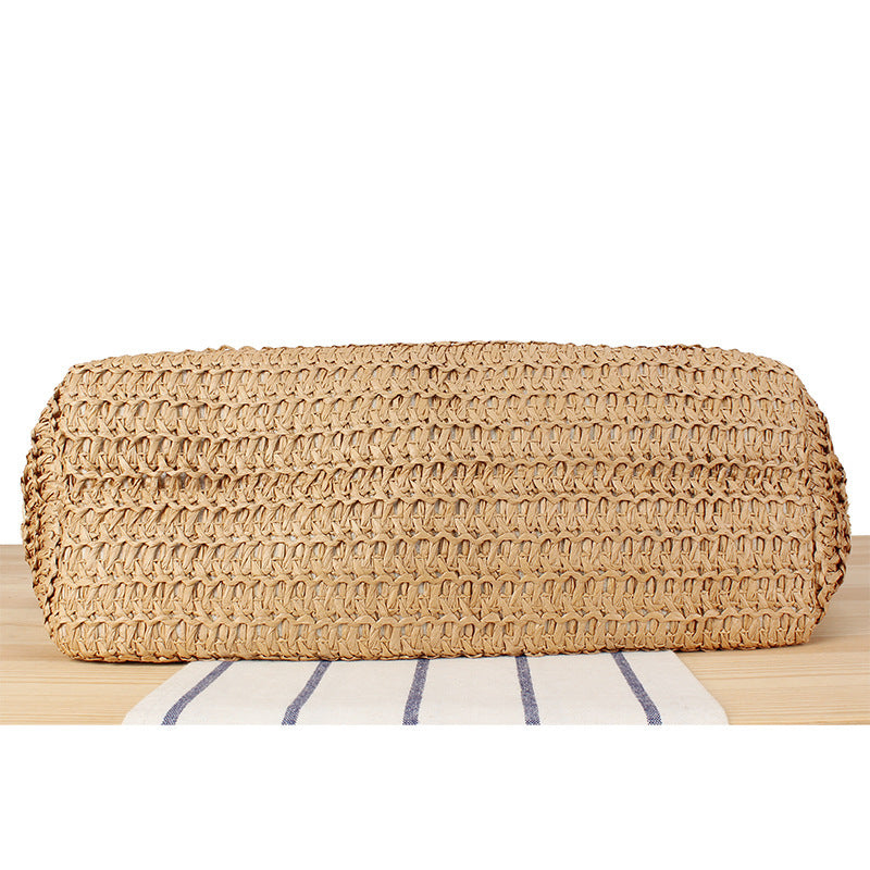 Shopping basket in modern wicker design with sturdy carrying handles Kalsten