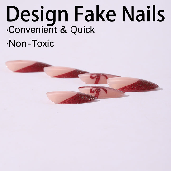 Glamorous and Glittering Artificial Nails Kalsten