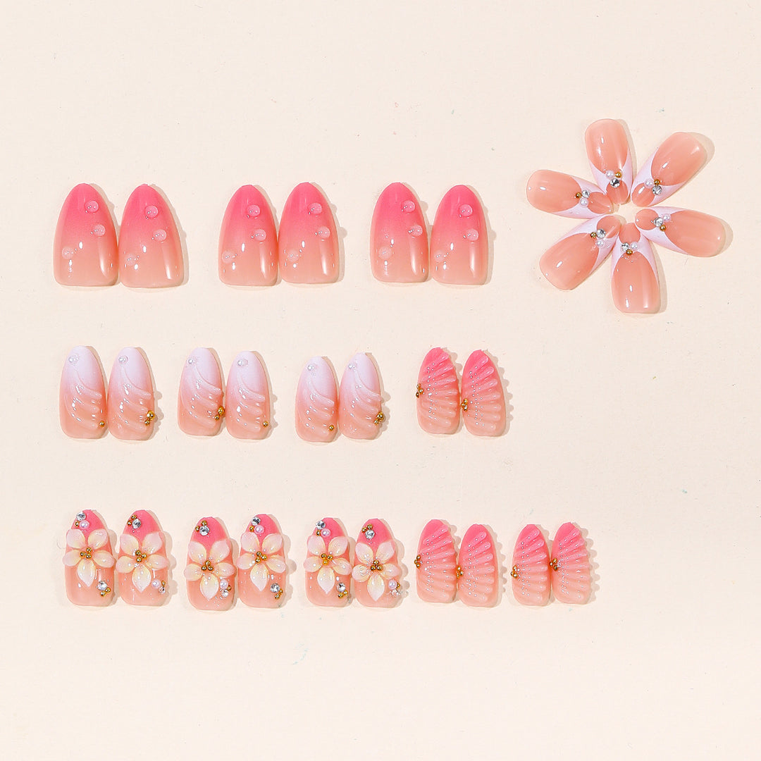 Elegant Floral Acrylic Nail Art Extensions Kalsten 1789713211