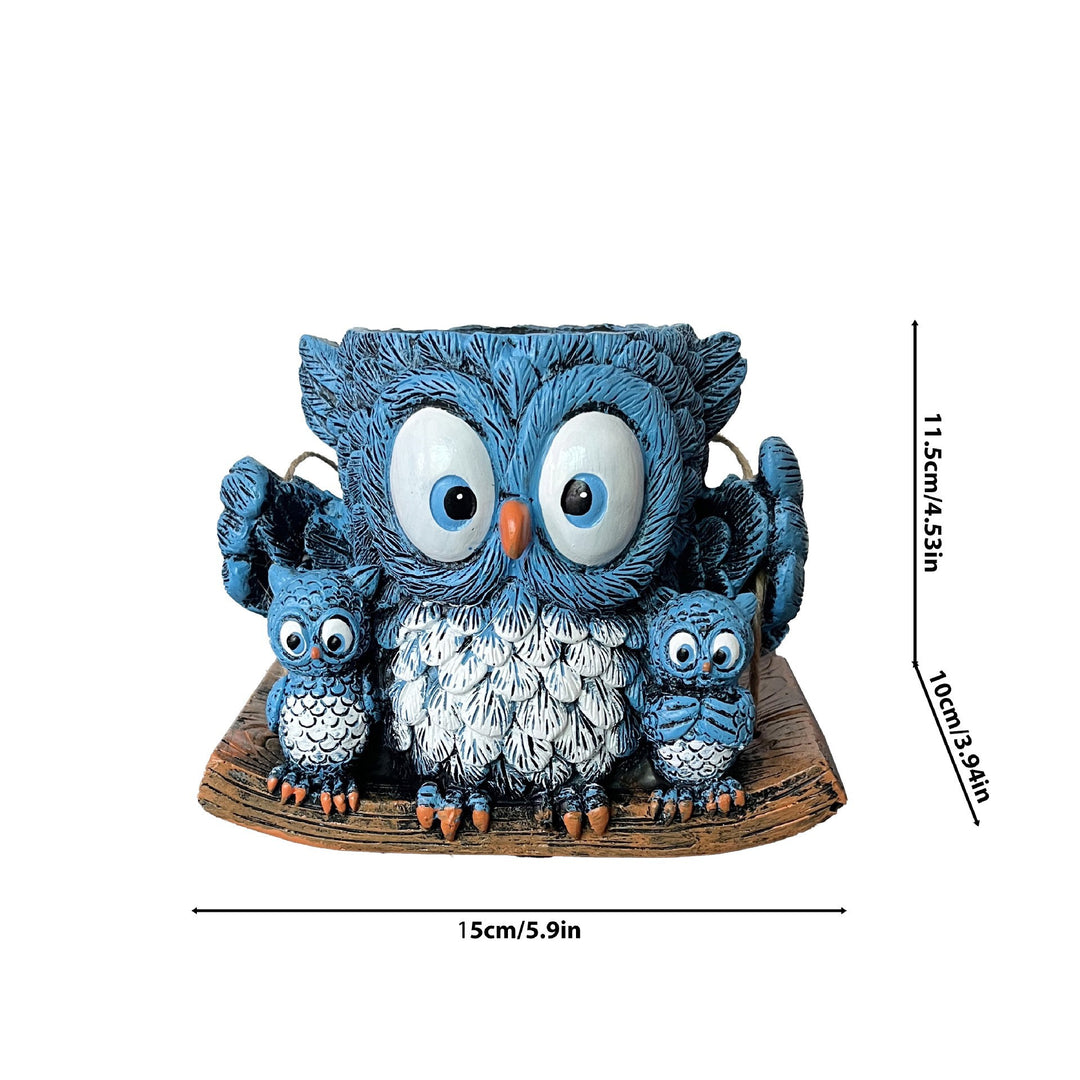 Owl-shaped decorative flower pot Kalsten