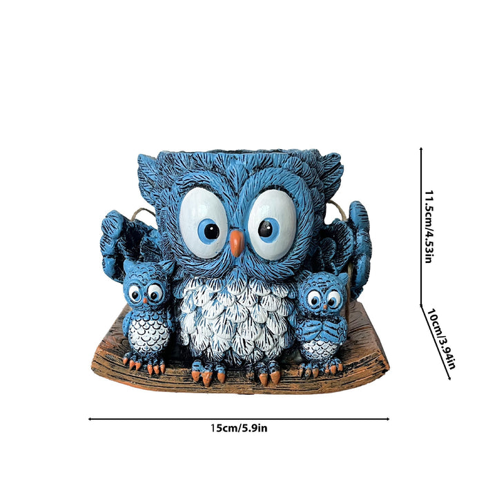 Owl-shaped decorative flower pot Kalsten