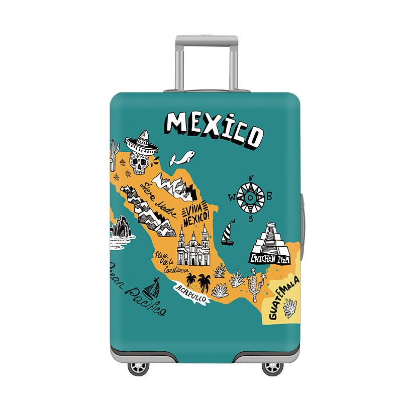 Cartoon Cat Design Hard Shell Luggage Kalsten