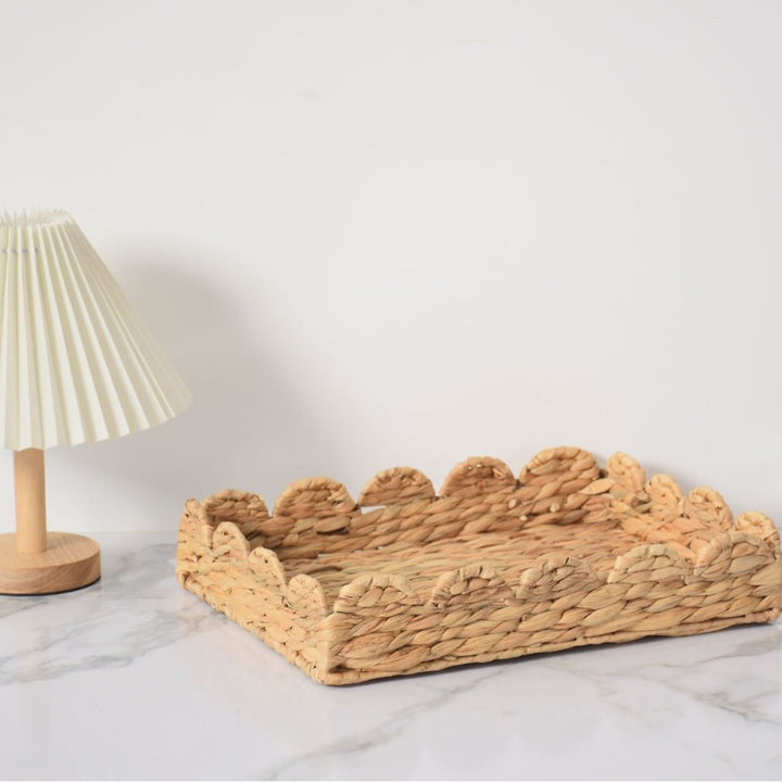 Handcrafted Woven Serving Tray Kalsten