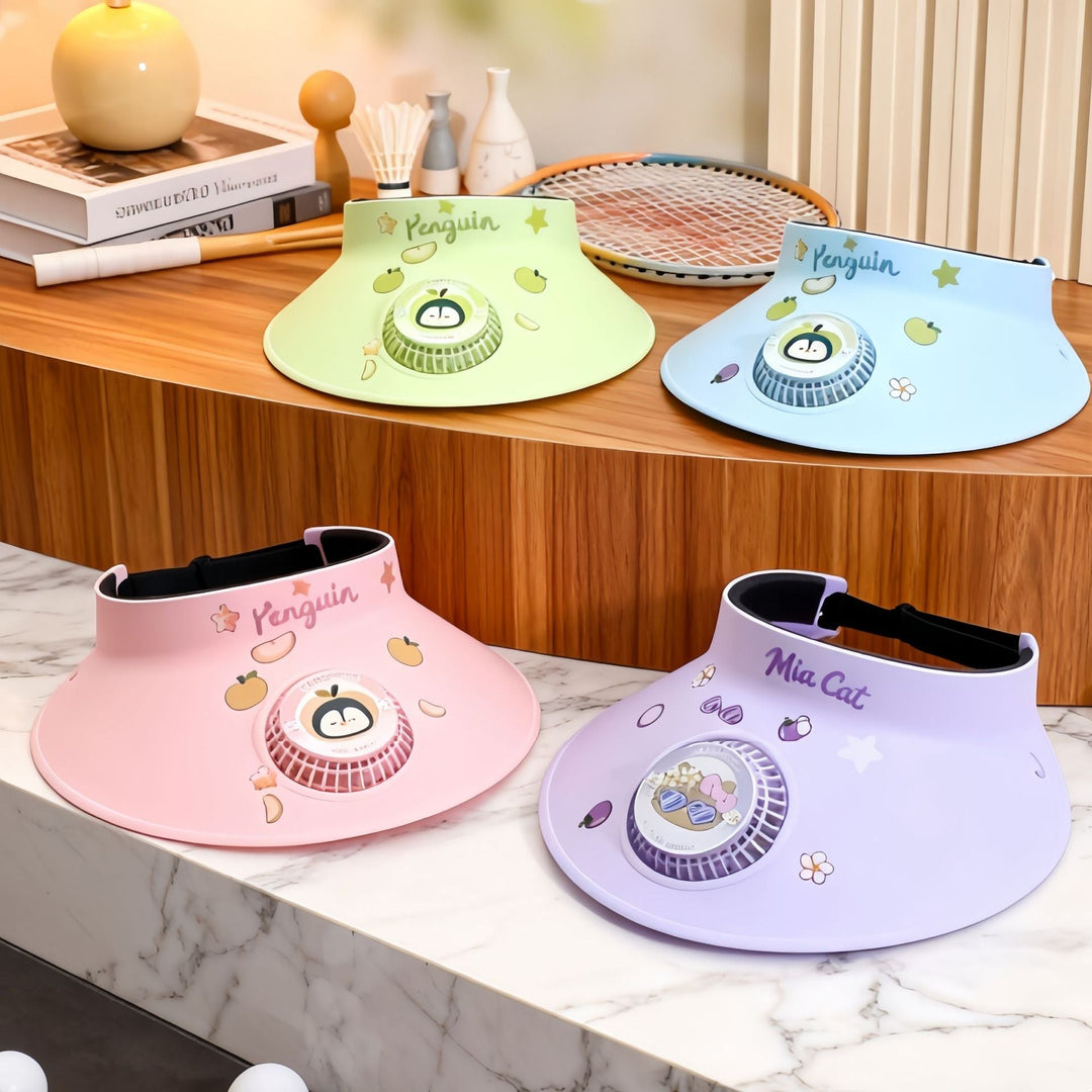 Ladies Cooling Sunshade with Integrated Fan Kalsten