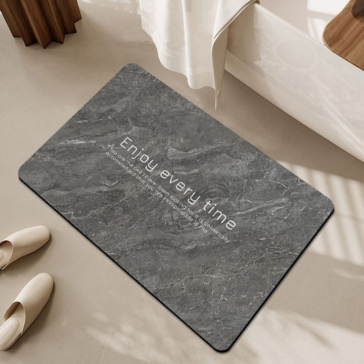 Marble Patterned Bath Mat