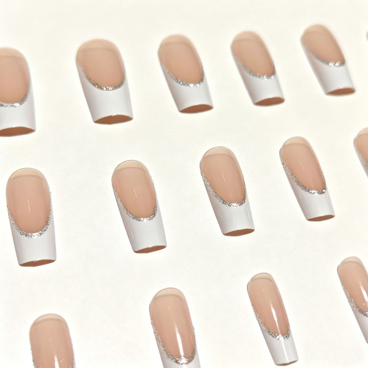 Elegant French Tip Nail Art Set Kalsten