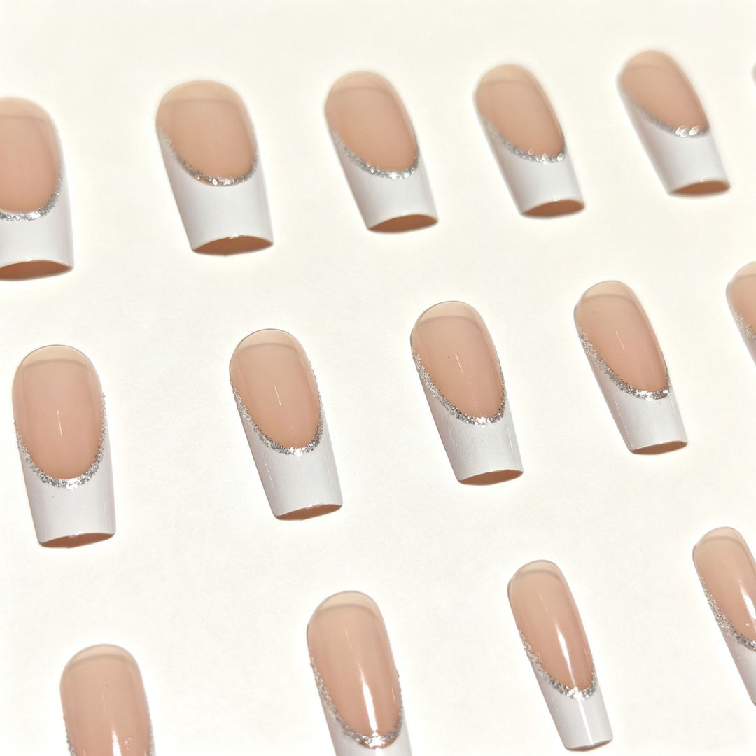French Tip Gel Nail Art Extensions Kalsten