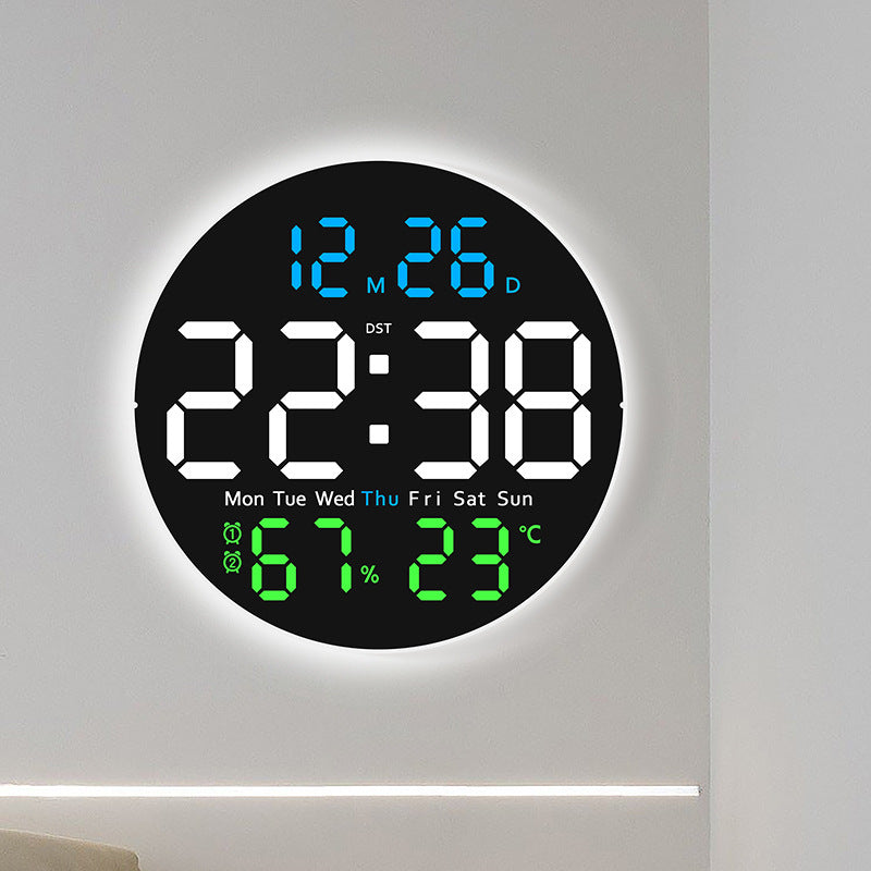 Digital LED alarm clock with hygrometer and temperature display Kalsten