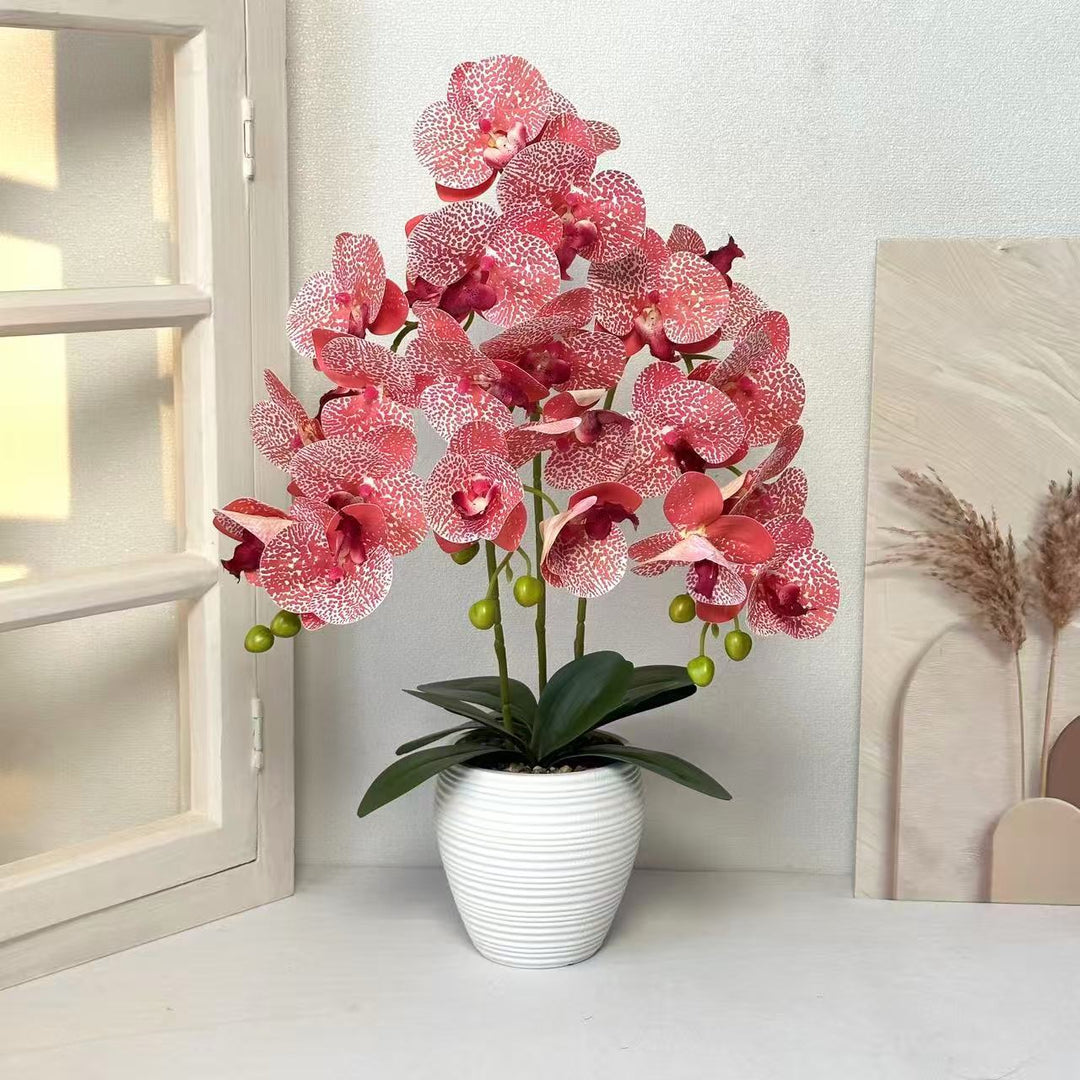 Artificial Orchid Plant for Home Decor Display