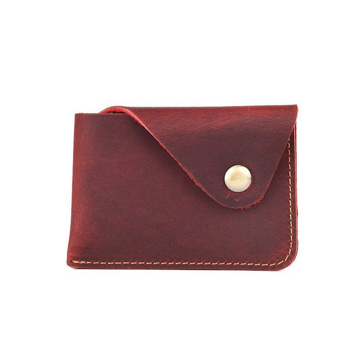 Premium Leather Buttoned Cardholder Kalsten