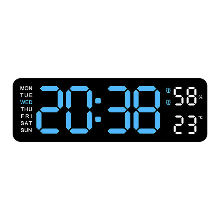 Digital wall clock with temperature and humidity display Kalsten