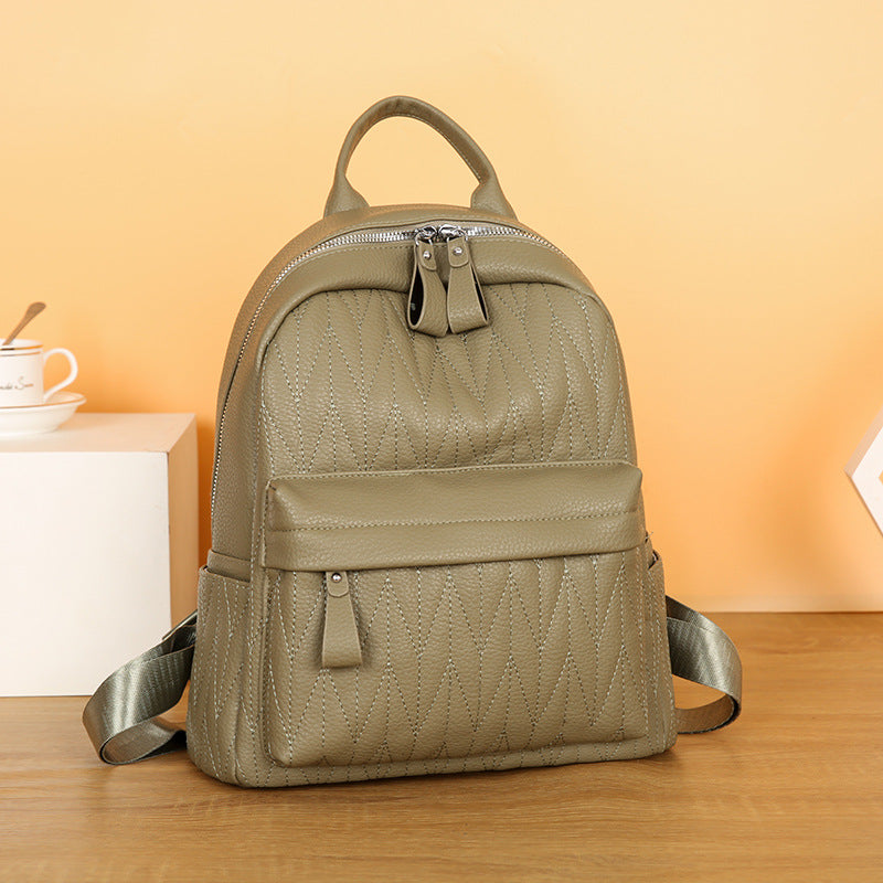 Quilted Leather Backpack Kalsten