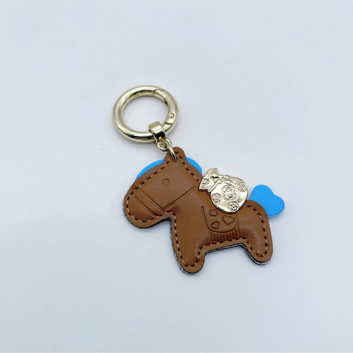 Animal-Shaped Leather Keychain Kalsten