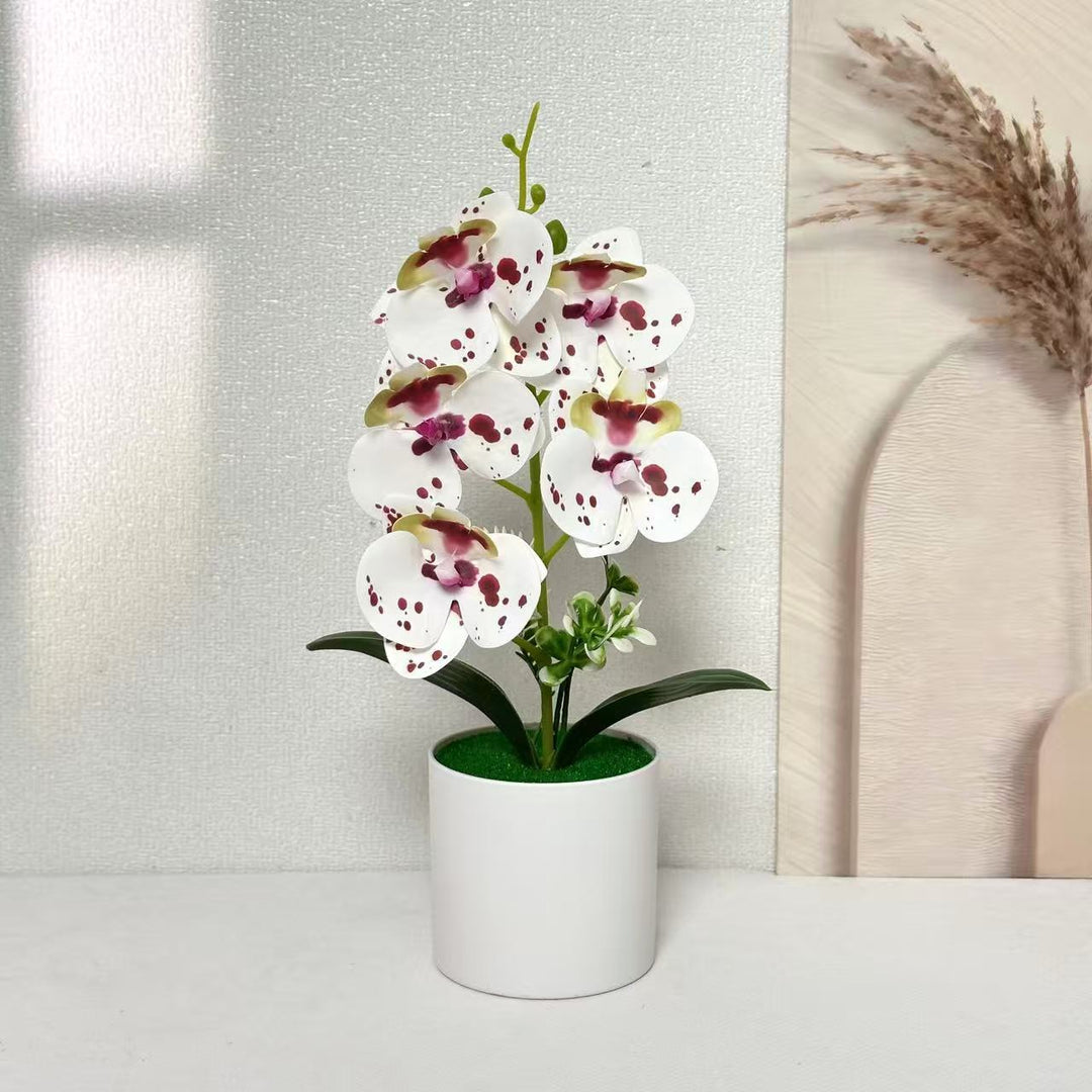 Lifelike Floral Orchid Plant for Home Decor