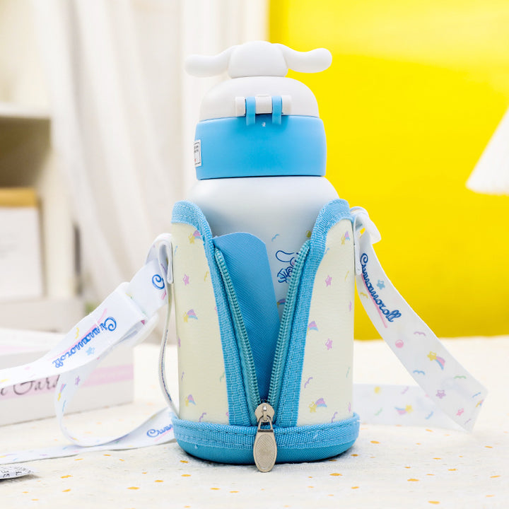 Women’s insulated drinking bottle with practical carrying strap and cute design Kalsten