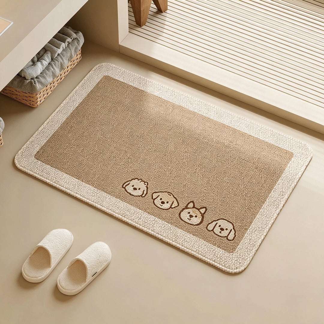 Playful Pet-Themed Bath Mat Kalsten