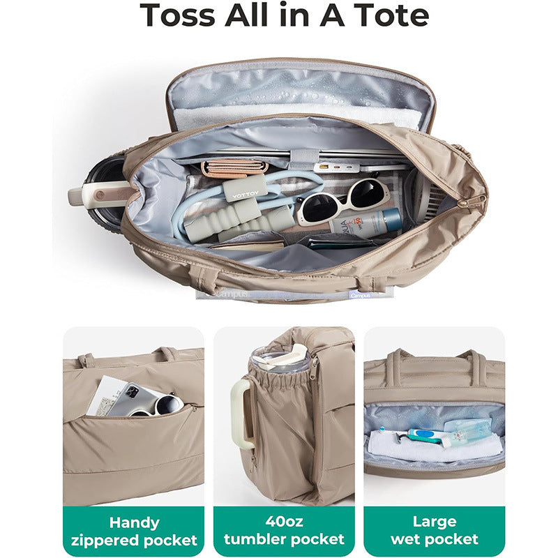 Versatile shopping bag with zip pockets Kalsten
