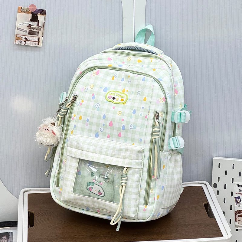Playful Graphic Patterned School Backpack Kalsten