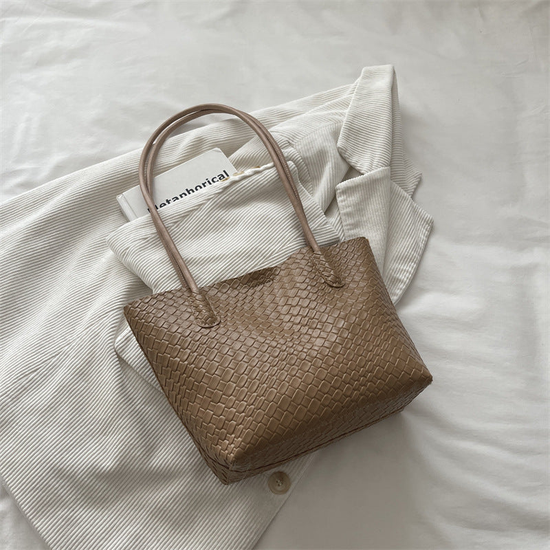 Woven Textured Handbag