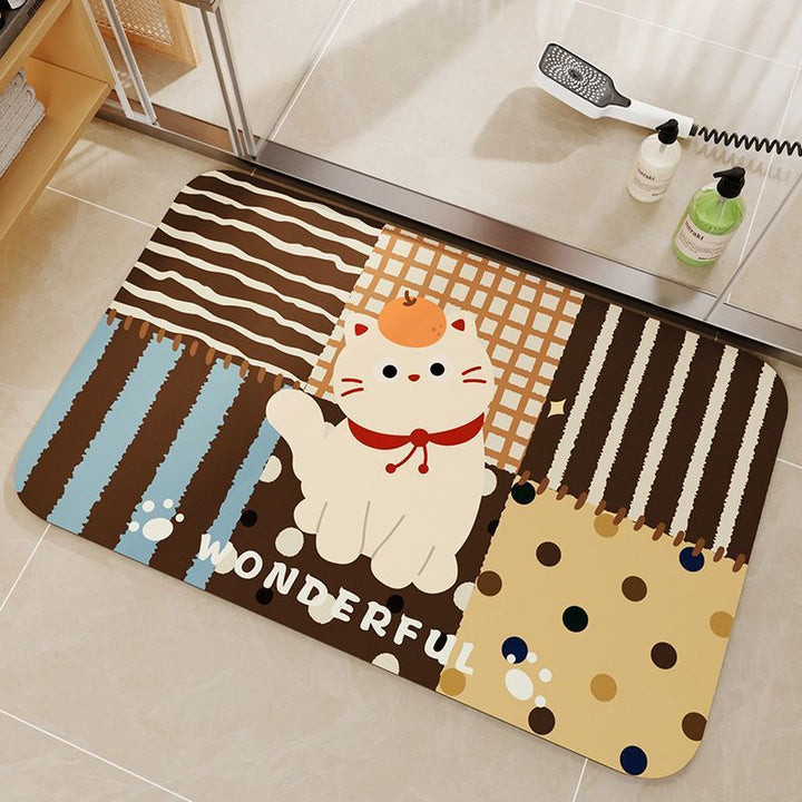 Cute Cartoon Bear Bath Mat